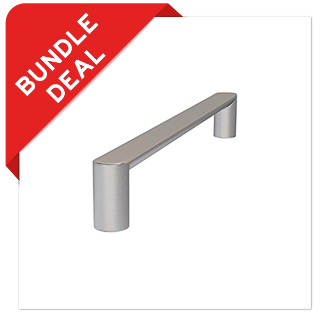 Sluitwerkpakketten met Deurgreep 20x300 Arc RVS